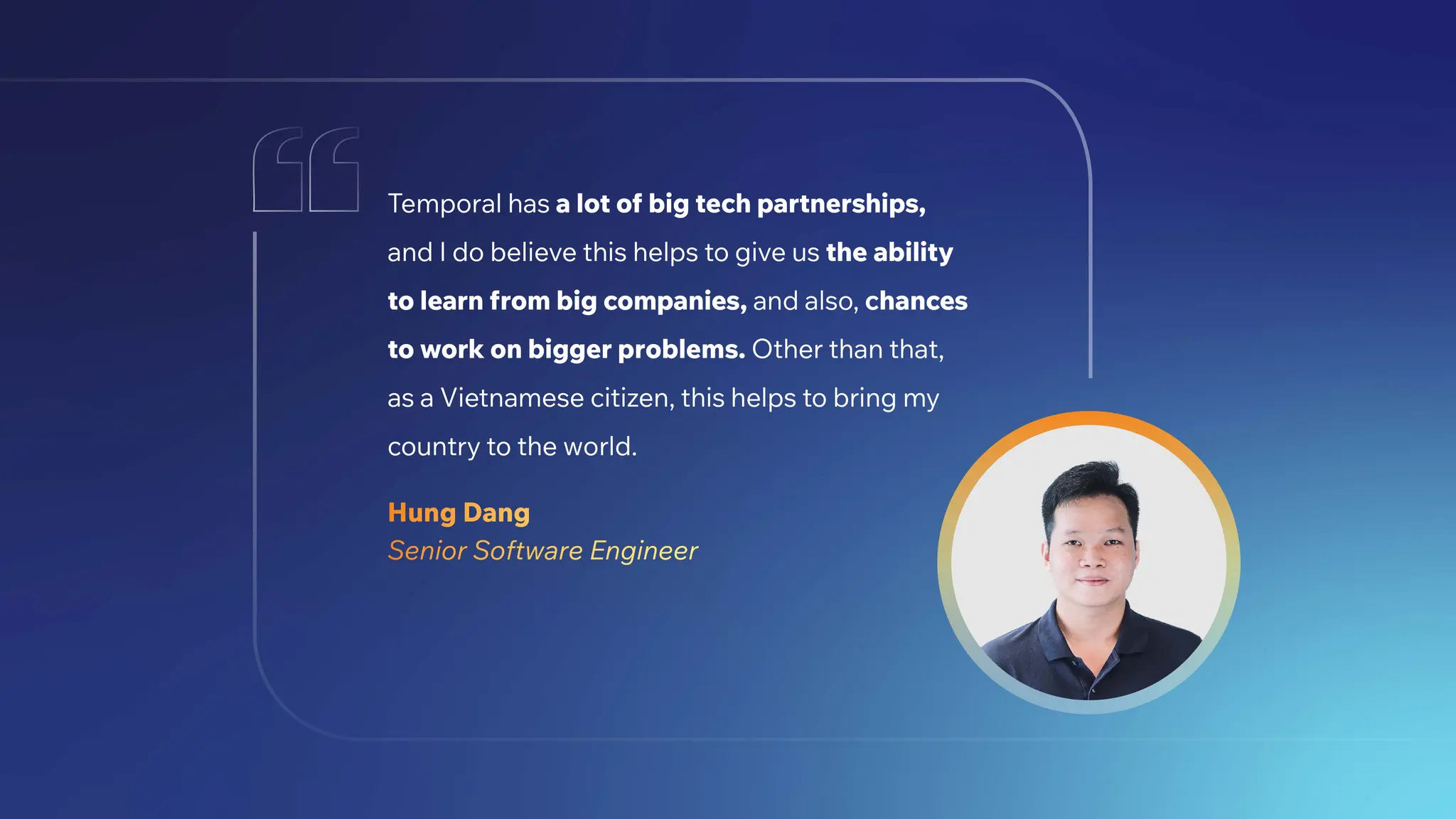 Quote from Senior Software Engineer