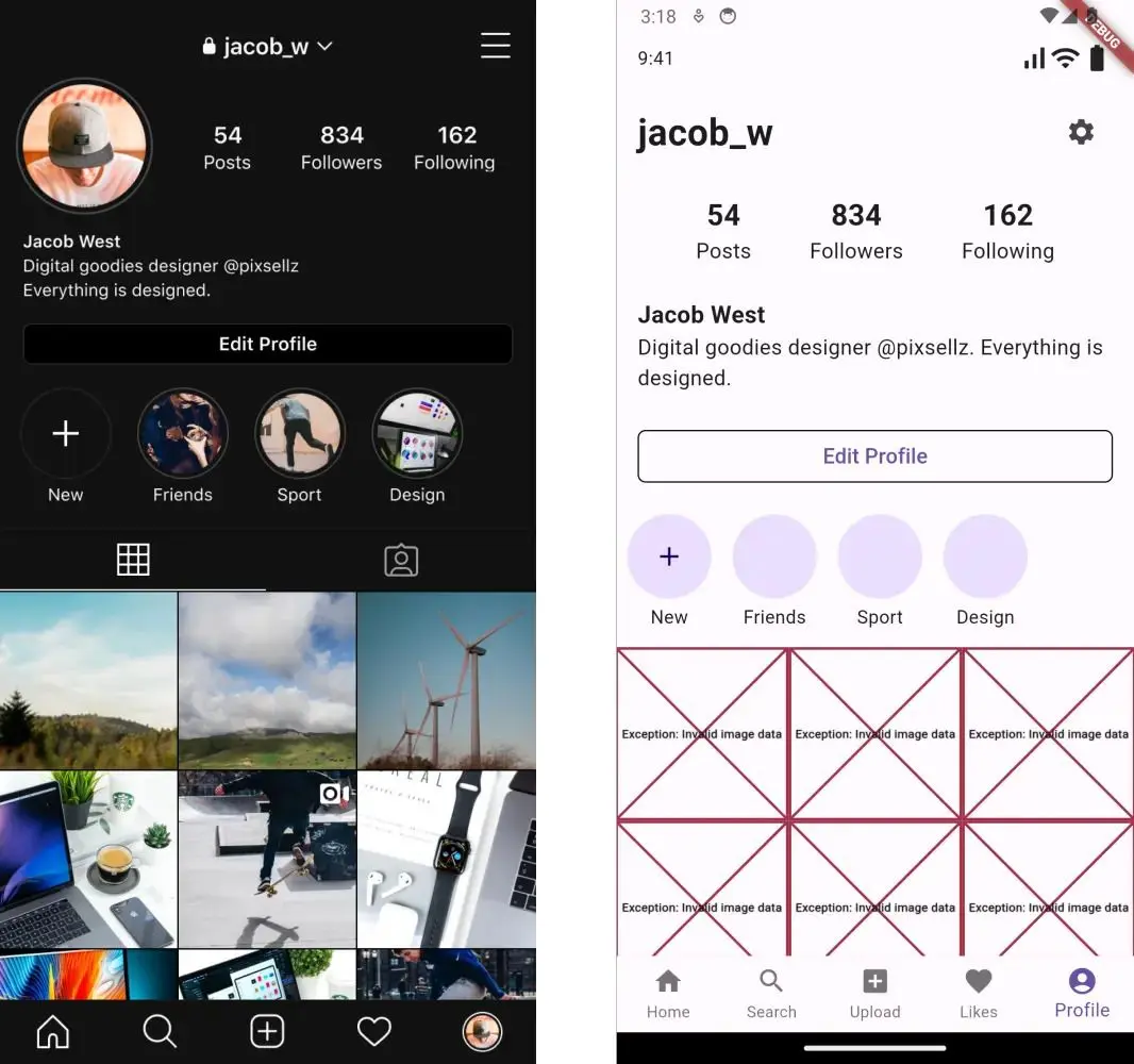 Generate Flutter Apps - Instagram Profile.jpg
