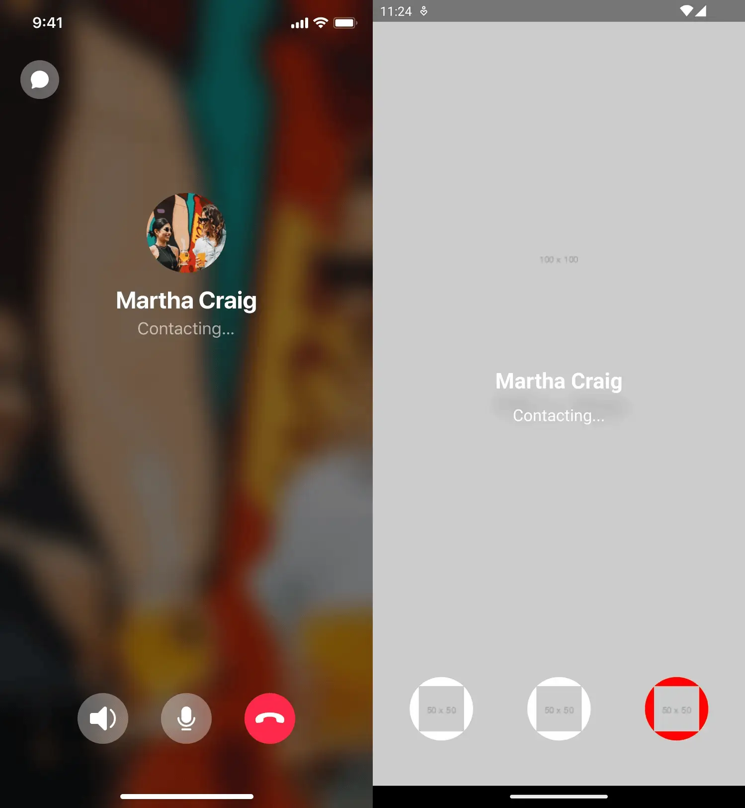 Generate functioning React Native apps - Messenger Calling.png