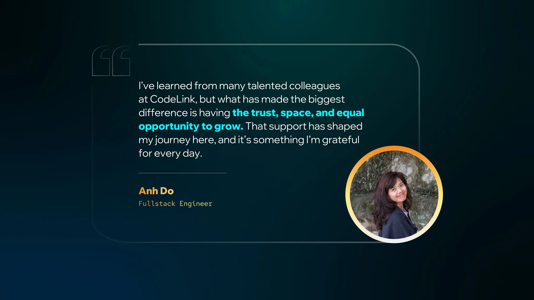 Team Member Quote - Anh Do